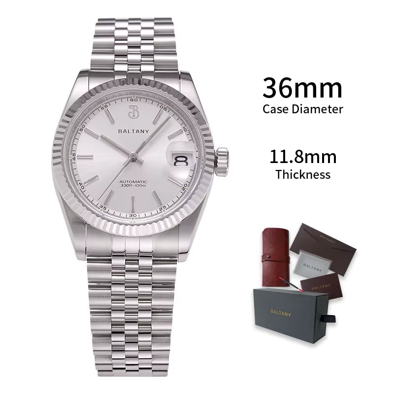 36Mm Gold Watch Men S4084 Waterproof 10ATM Jubilee Bracelet NH35 Automatic Mechanical Luxury Dress Watches for Men