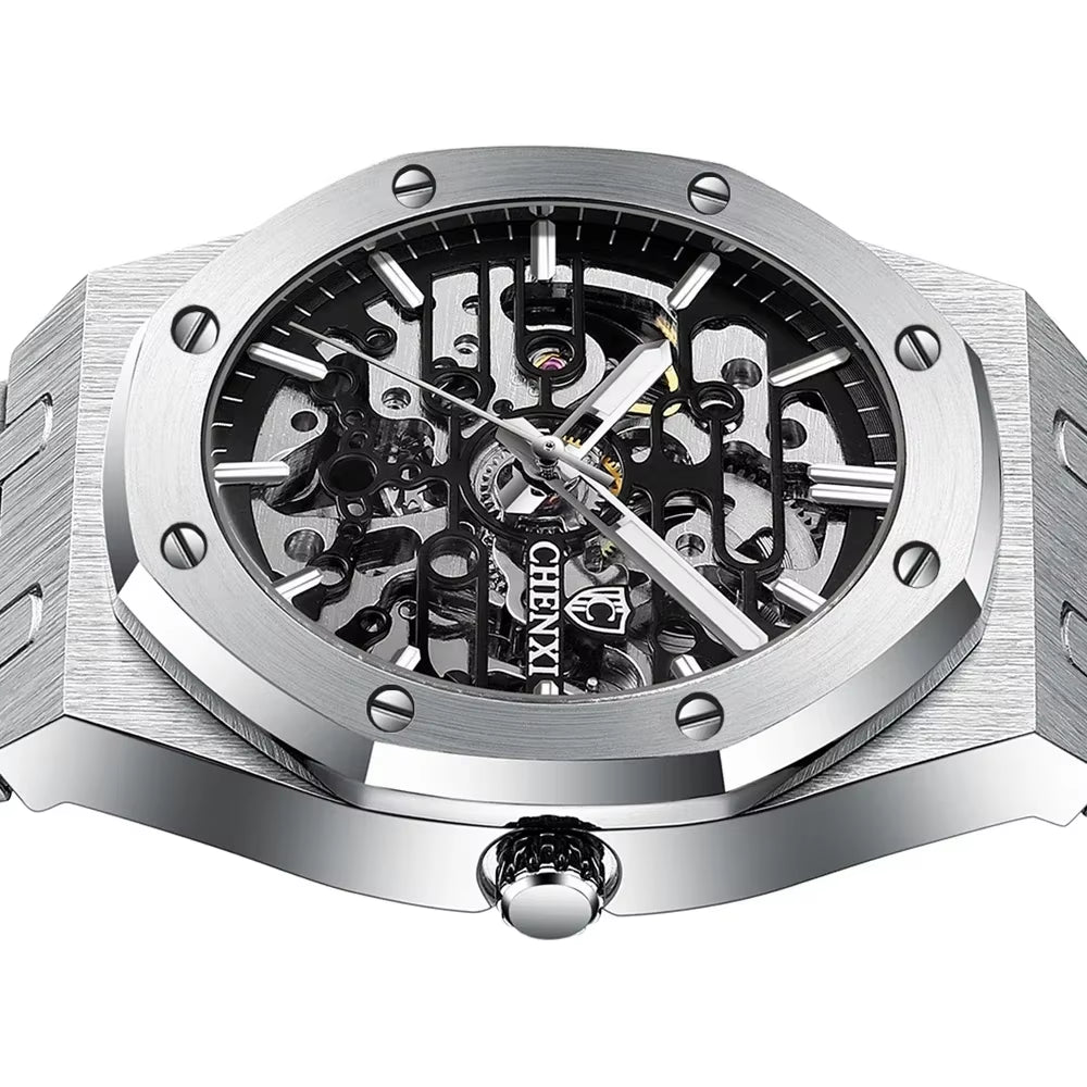 8848 Automatic Mens Watches Top Brand Mechanical Tourbillon Wrist Watch Waterproof Business Stainless Steel Sport Watches
