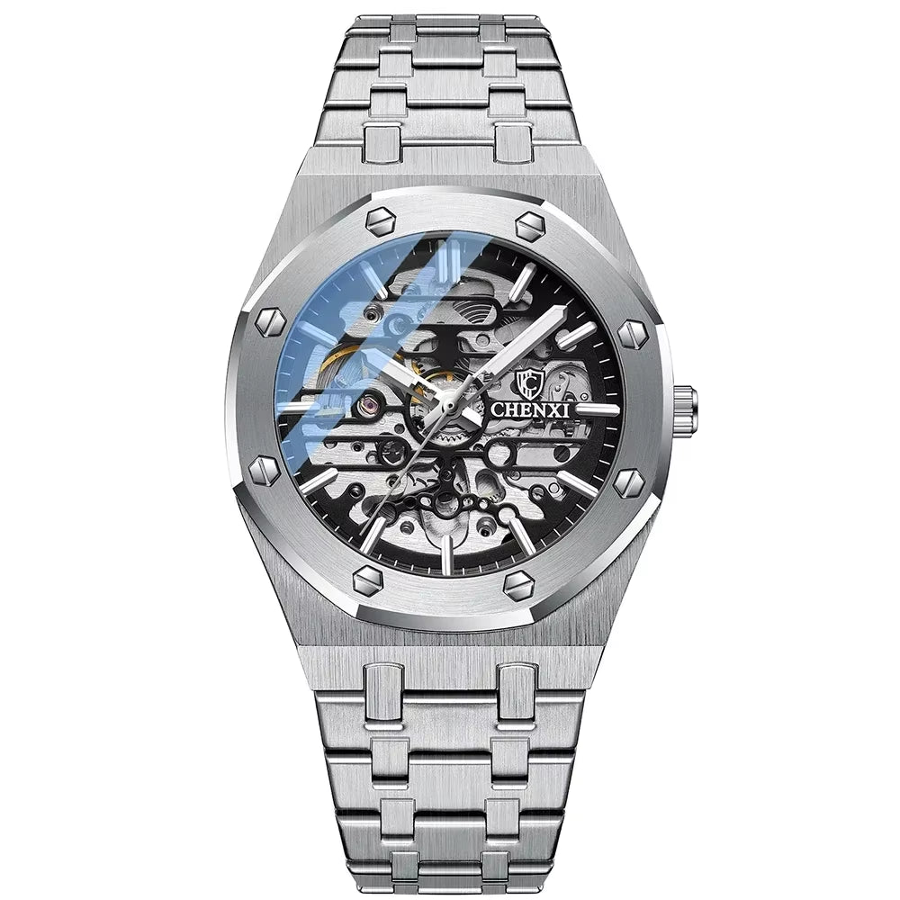 8848 Automatic Mens Watches Top Brand Mechanical Tourbillon Wrist Watch Waterproof Business Stainless Steel Sport Watches